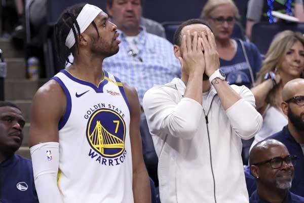 골든스테이트는 커리의 공백을 극복하지 못했다. 사진= Scott Strazzante/San Francisco Chronicle via AP= 연합뉴스 제공