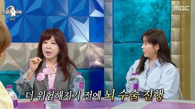 가수 노사연이 지난 14일 방송된 MBC 예능 '라디오스타'에 출연해 뇌수술을 받았다고 털어놨다. /사진=MBC 예능 '라디오스타'