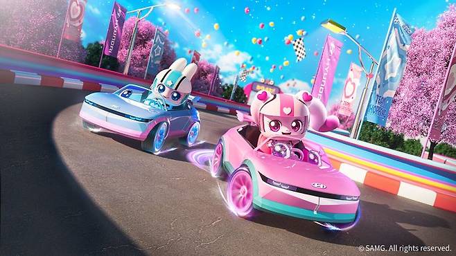 티니핑 x 현대차 메인 KV. (사진=SAMG엔터) *재판매 및 DB 금지