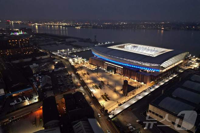 에버턴은 2025-26시즌부터 '힐 디킨슨 스타디움'에서 홈 경기를 치른다. ⓒ AFP=뉴스1