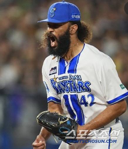 요코하마 우완 잭슨. 사진캡처=요코하마 베이스타즈 SNS