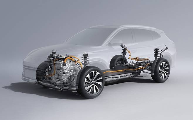 BYD 씰(Seal) DM-i의 PHEV 시스템 구조도