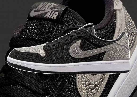 우먼스 에어 조던 1 로우 OG x 스와로브스키 크리스털. 출처=나이키