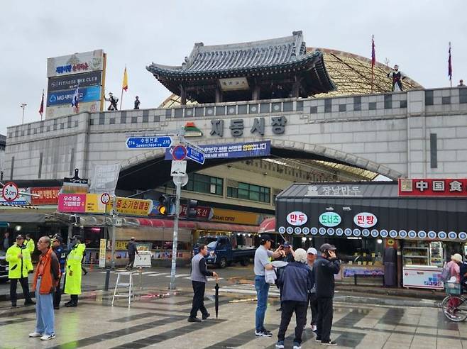 지난 16일 오전 찾은 수원 지동시장. 사진=최유리 기자 yrchoi@