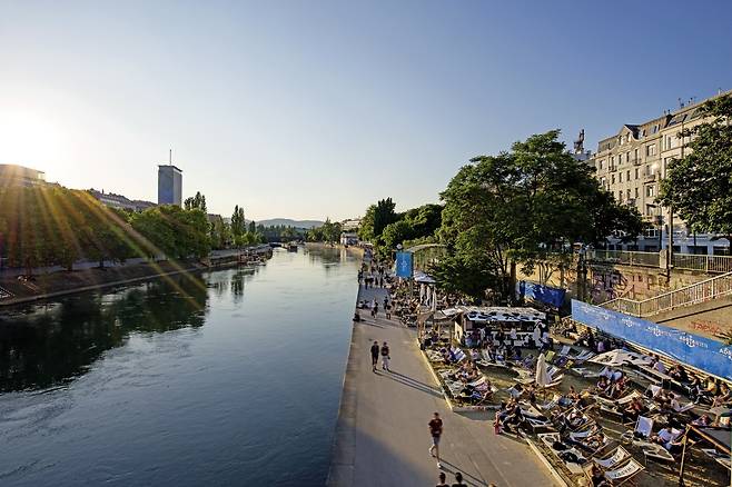 사진= 다뉴브 운하 /비엔나 관광청