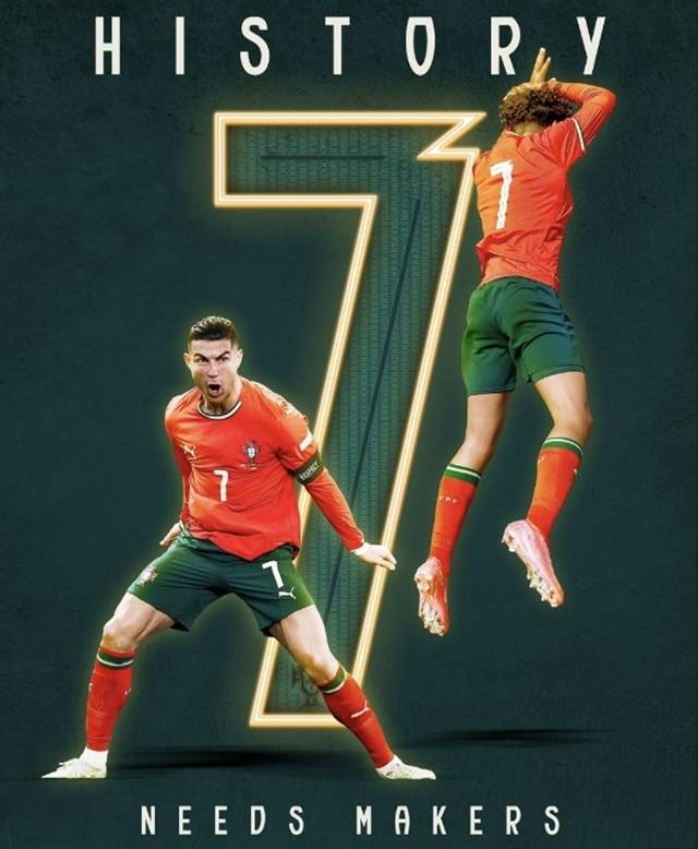 호날두 주니어의 데뷔골을 기념한 포르투갈 축구협회. /사진=포르투갈 축구협회 SNS