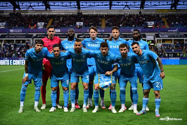 나폴리 선수단. /AFPBBNews=뉴스1