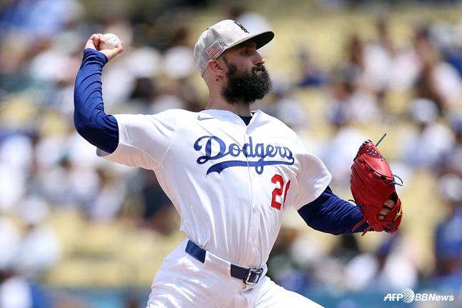 다저스 선발 곤솔린. /AFPBBNews=뉴스1