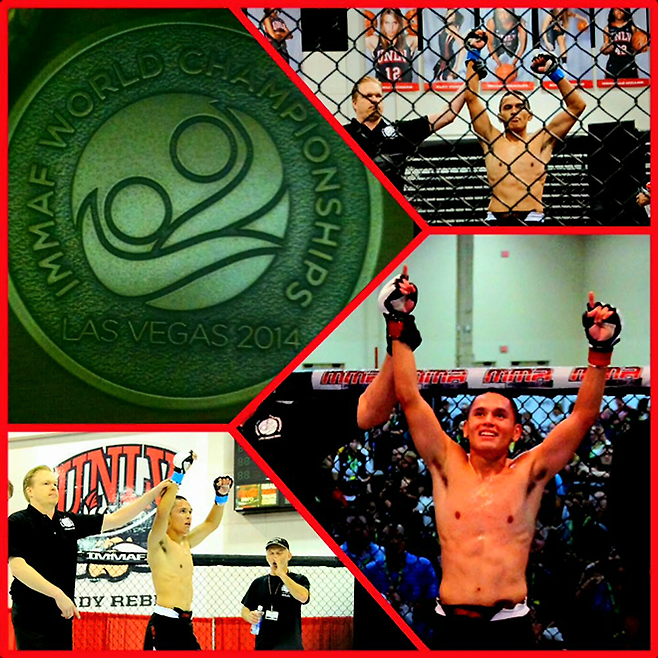 카를로스 에르난데스는 2014년 6~7월 미국 네바다주 라스베이거스 인근 패러다이스의 만달레이 베이 리조트 앤드 카지노에서 열린 제1회 국제종합격투기연맹 세계선수권대회 플라이급 토너먼트를 우승했다. 사진=IMMAF