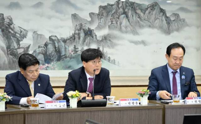 ▲협약식에 참석한 변광용 거제시장. ⓒ거제시