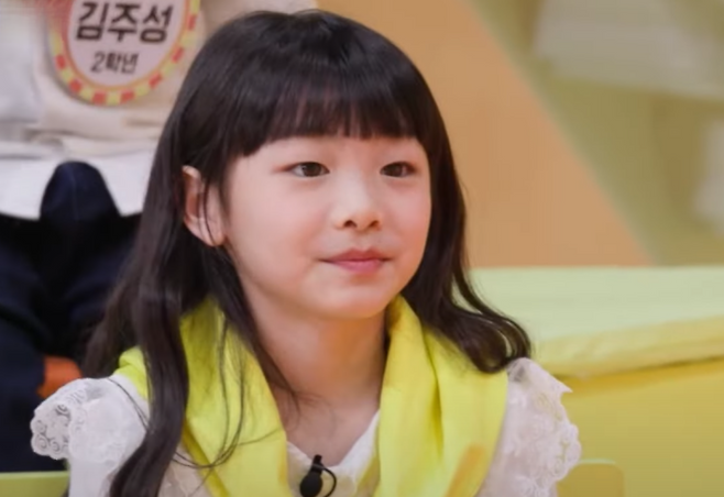 문희준의 딸 문희율 양. KBS2 '공부와 놀부' 방송화면 캡처.