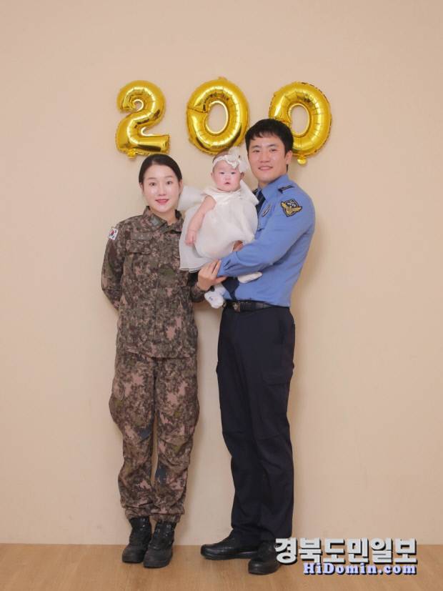 강효선 상사와 이원녕 가족(사진=이원녕 가족)