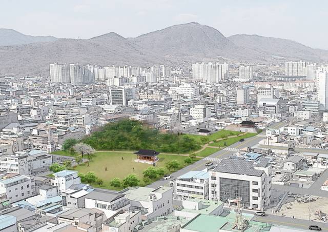 상주읍성 북문복원 조감도 상주시제공