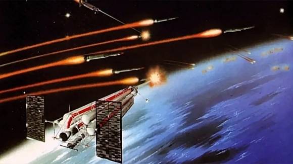 우주 기반 요격체계 개념. 출처=로스앨러모스 국립연구소