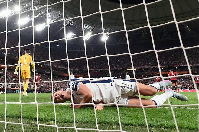 판 더 펜의 UEL 결승전 수비 장면. 사진=AFP 연합뉴스