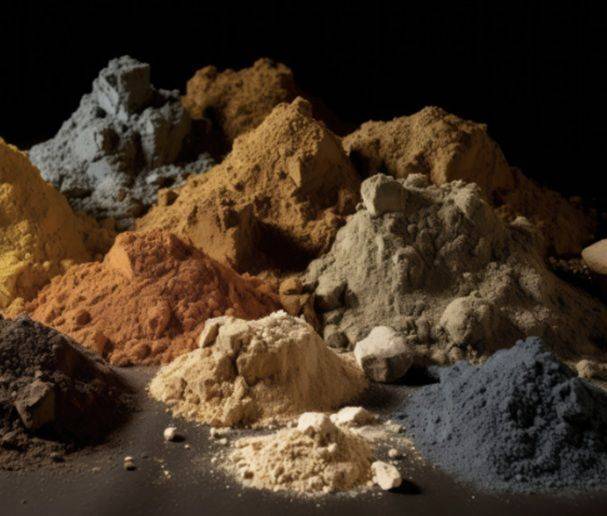 희토류 주요 광물들의 모습. 아클라라 리소시스(Aclara Resources) 홈페이지