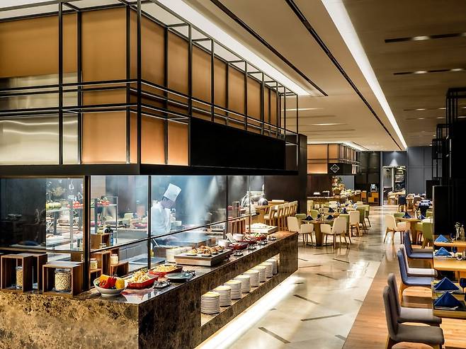 드래곤시티 내 푸드 익스체인지 모습. 서부T&D 제공