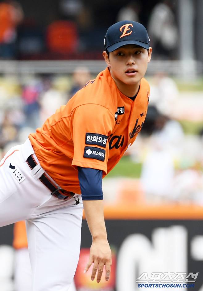25일 대전 한화생명볼파크에서 열린 한화 이글스와 롯데 자이언츠의 경기. 한화 문동주가 역투하고 있다. 대전=박재만 기자 pjm@sportschosun.com/2025.05.25/