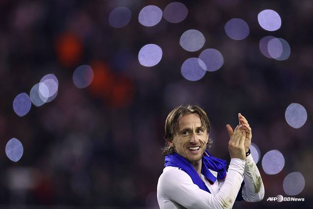 이별을 발표한 루카 모드리치. /AFPBBNews=뉴스1