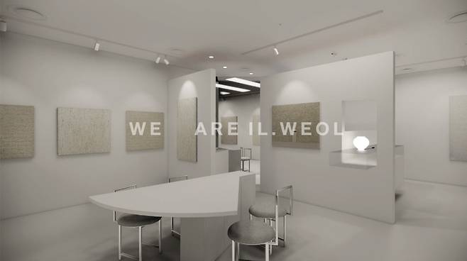 갤러리 아리오소 롯데호텔 인테리어 내부 디자인(일월) 갤러리 아리오소 제공