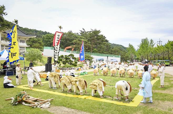 모전들소리 중 모심기 소리 장면. /문경시 제공
