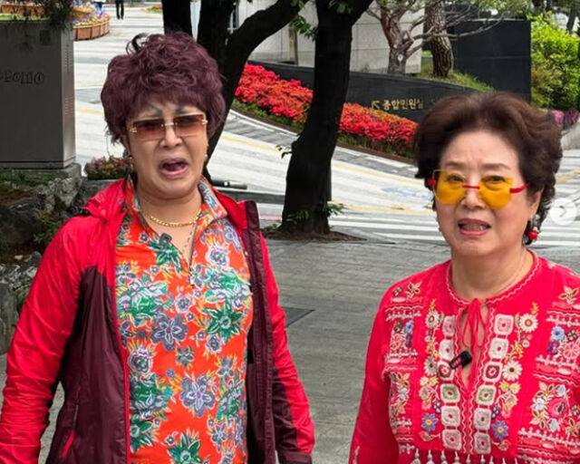 랄랄이 선우용녀와 연기 호흡을 맞추고 있다. / 랄랄 SNS 캡처