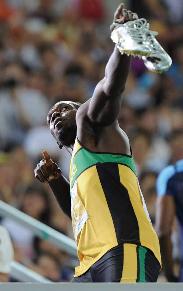 육상 100m 세계기록 보유자인 자메이카의 우사인 볼트는 경기 후 커리 염소고기를 즐긴다.