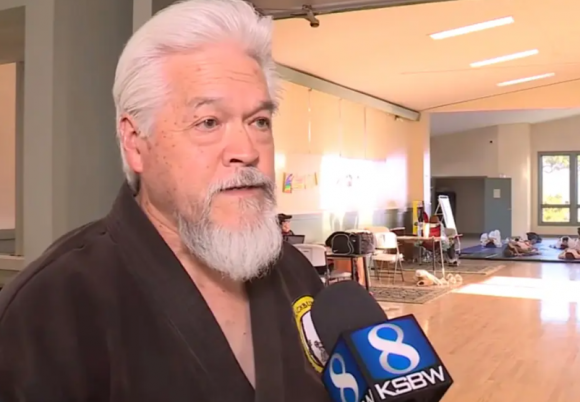 미국 캘리포니아에서 주짓수를 가르치는 마이클 블랙번. KSBW8 뉴스 영상 캡처