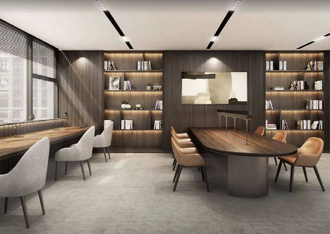 서울 마곡동에 들어설 예정인 ‘VL르웨스트’의 비즈니스 룸 조감도 (사진=롯데건설)