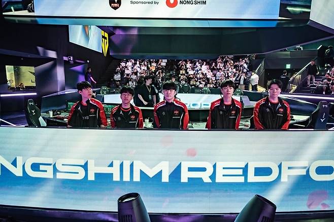 농심 레드포스 선수단. 사진 | LCK