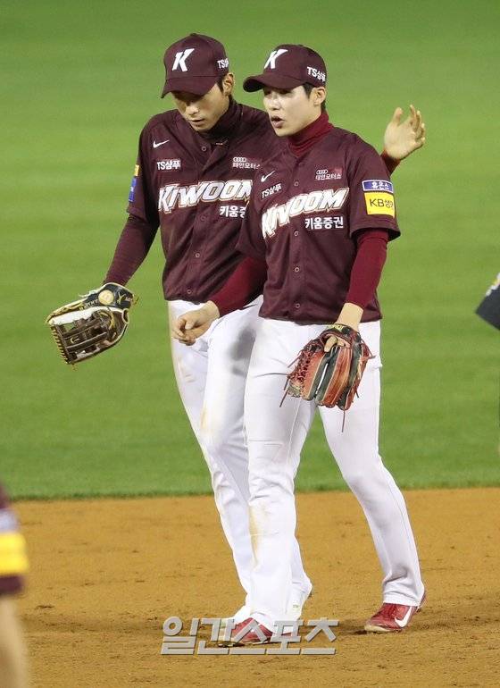 키움 히어로즈 시절 이정후(왼쪽)과 김혜성. IS포토