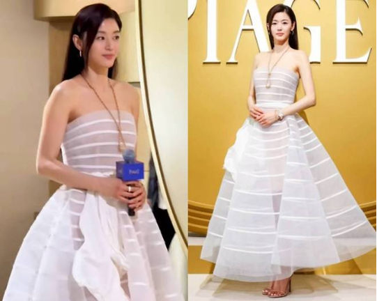 전지현이 ‘움직이는 조형물’로 다시 한번 전설을 써냈다.사진=피아제 제공