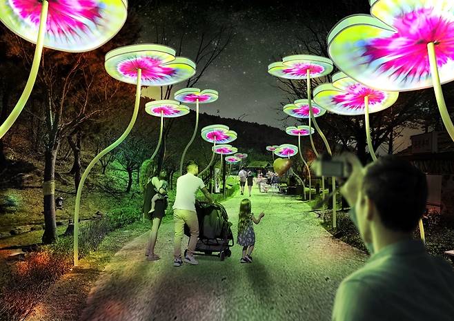 김해 가야테마파크 빛축제 일루미네이션 ⓒ김해시