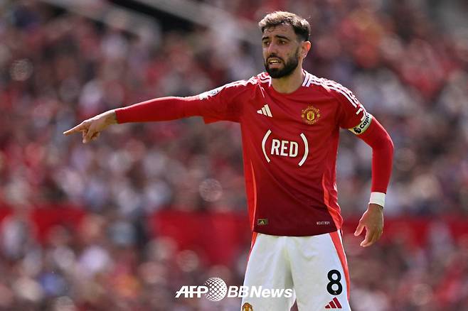 맨체스터 유나이티드 주장 브루노 페르난데스. /AFPBBNews=뉴스1