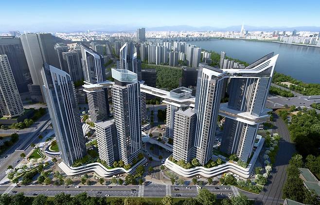 용산정비창 전면1구역 재개발 조감도. 사진=HDC현대산업개발