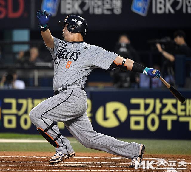 한화 노시환은 27일 잠실 LG전에서 분전했다. 사진(잠실 서울)=천정환 기자