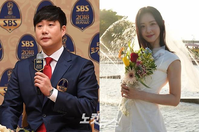 왼쪽부터 배성재, 김다영. 황진환 기자/김다영 인스타그램