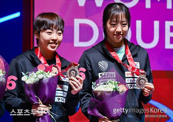 유한나-신유빈 / 사진=Gettyimages 제공