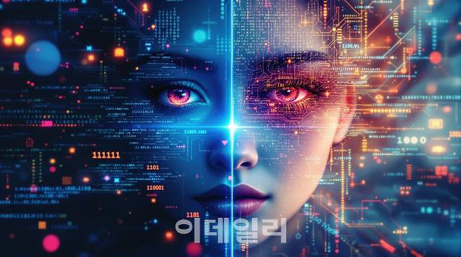 ‘윤리없이 스며든 디지털과 AI’로 입력된 AI 이미지 생성 결과. (사진=한국문화관광연구원)