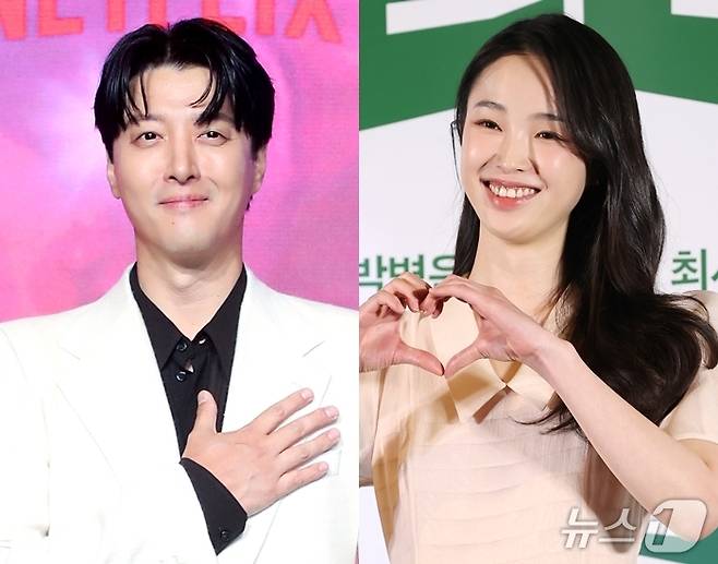 이동건(왼쪽), 강해림 ⓒ 뉴스1 DB