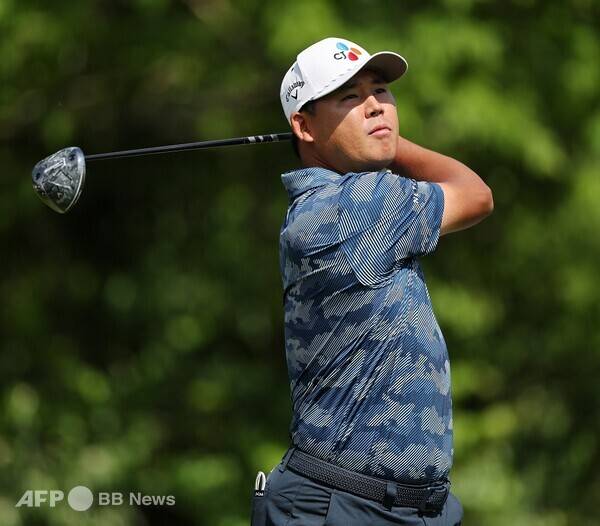 2025년 미국프로골프(PGA) 투어 시그니처 대회인 메모리얼 토너먼트 바이 워크데이에 출전한 김시우 프로가 1라운드에서 경기하는 모습이다. 사진제공=ⓒAFPBBNews = News1