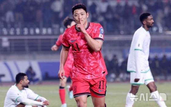 한국 축구대표팀 공격수 황희찬. /사진=뉴시스