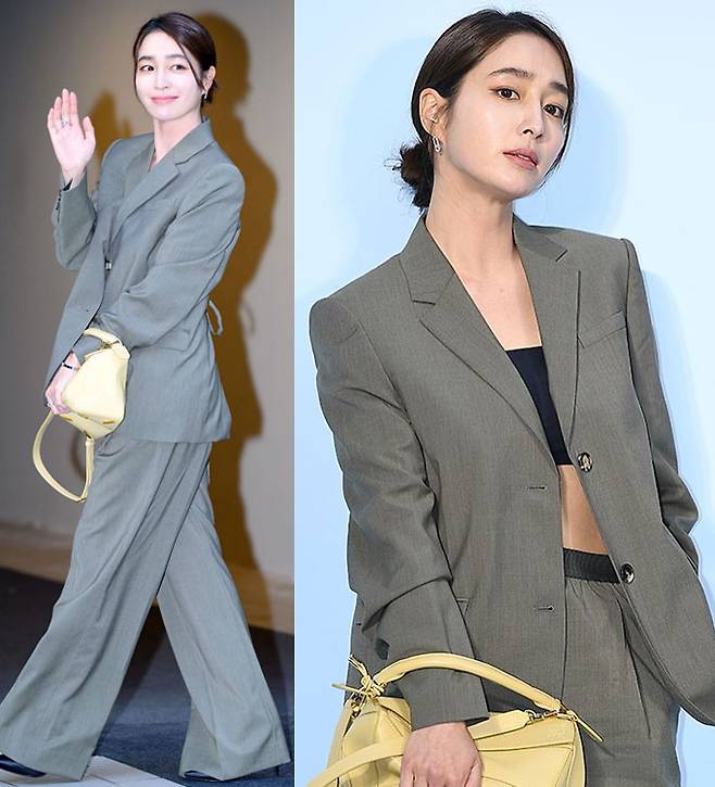 배우 이민정이 과감한 반전 패션을 선보였다. /사진=OSEN, 인스타그램