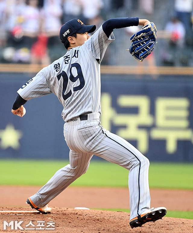 1일 선발 등판하는 황준서. 사진=천정환 기자
