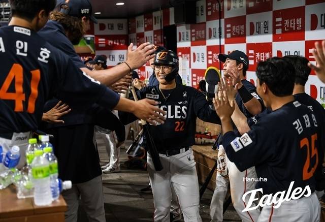 한화 채은성은 1일 창원 NC전에서 호쾌한 홈런을 신고했다. 사진=한화 제공