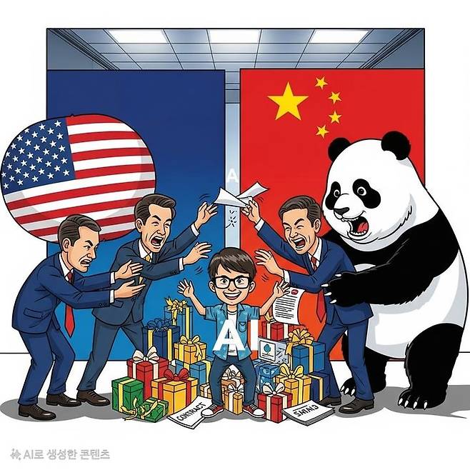 구글의 생성형 AI '제미나이'를 통해 제작한 이미지를 삼성 갤럭시 AI로 편집한 결과물. *재판매 및 DB 금지