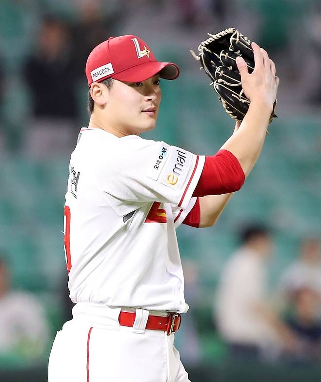 ▲ 5월 31일 사직 롯데전에서 놀라운 배짱을 보여주며 팀 승리를 확정지은 조병현 ⓒSSG랜더스