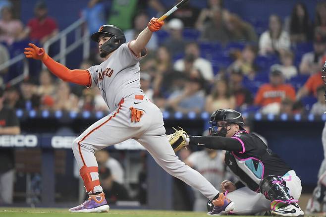 ▲ 삼진당하는 윌리 아다메스 ⓒ연합뉴스/AP