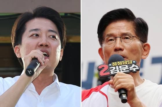 이준석 개혁신당 대선 후보(왼쪽), 김문수 국민의힘 대선 후보. 〈사진=연합뉴스〉
