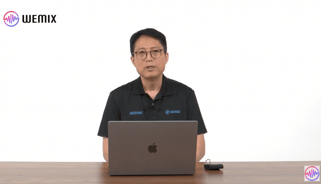 김석환 위믹스 PTE 대표(사진=위믹스 유튜브 간담회 캡처)